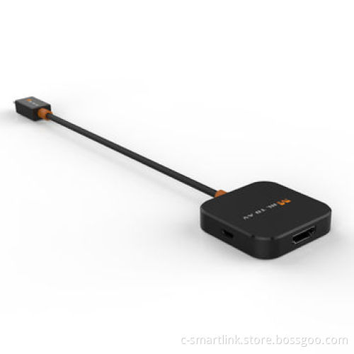 Slim-port to HDMI display, transfer image and video from smart phone, tablet PC to HD display device